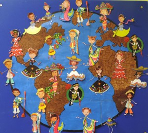 Nuestro mural de clase... por los derechos del niño